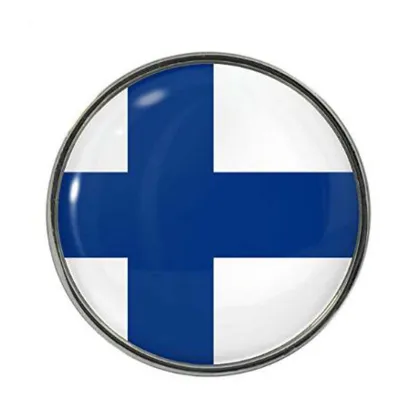 Die Struck Engraved Finland Lapel Pin Badge