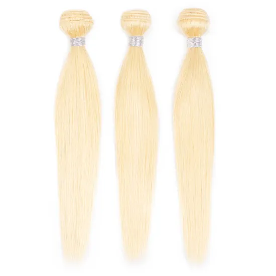Aisi Hair Hotselling Blonde Color Silky Straight Wave Human Hair  Brazilian Human Hair Bundles Extension For Women