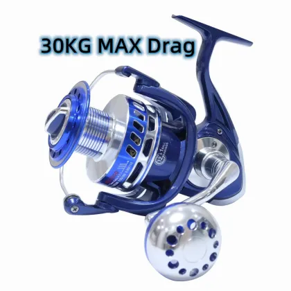 Saltiga Max Drag 30kg Saltwater Surf Spinning Reel for Jig Boat Fishing