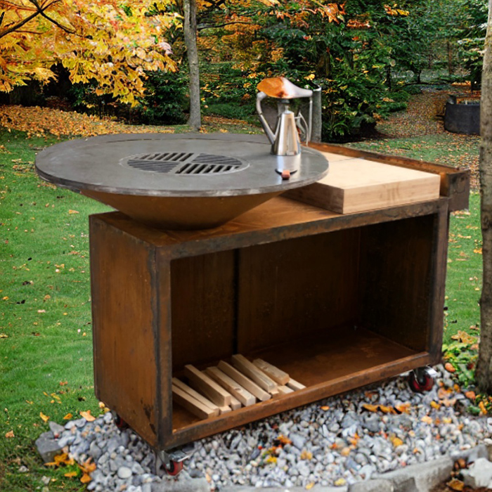 fire pit bbq garden