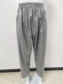 Pantaloni lunghi arabi da uomo in tessuto di cotone con tasca