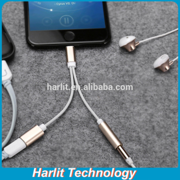 2017 New Version Audio Charge Adapter Cable For iPhone 7 With 3.5 Jack Converter Smaller Charging Port