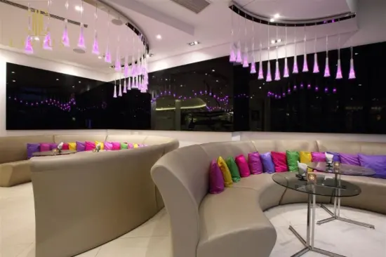 Elegant modern color led ceiling glass chandelier lights