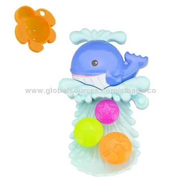 Cetacean Bath Toy Set, Made of Plastic Material