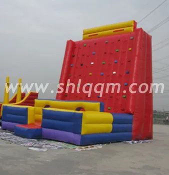 Artificial rock inflatable climbing wall for sale