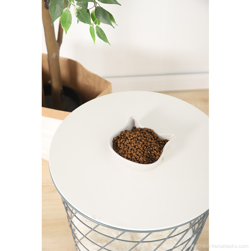 Owl Shape Pet Bowl Porcelain Ceramic Food Bowl