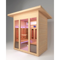 Capacidade da sala de sauna ao ar livre de quatro pessoas