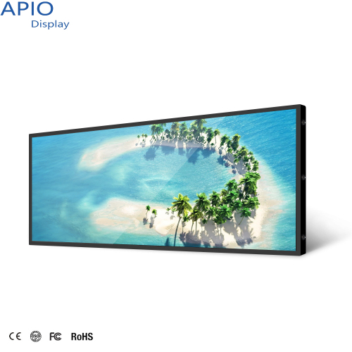 Digital skylt Sträckt bar LCD -reklamvisning