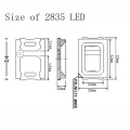 0.1W 2835 SMD LED Chip Merah