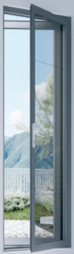 Enjoy the integrated swing door with window screens