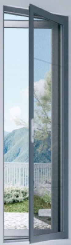 Enjoy the integrated swing door with window screens
