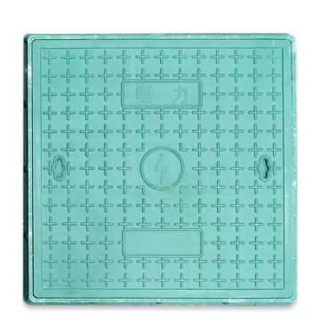 Square resin power manhole cover