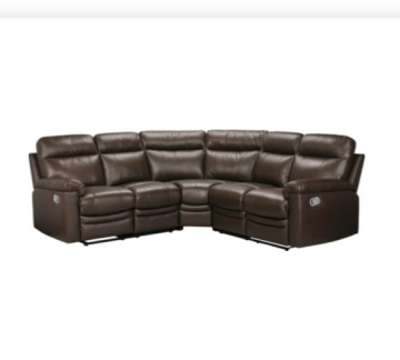 Paulo Recliner Corner Sofa Group ,sectional recliner sofa- Chocolate-YR0175