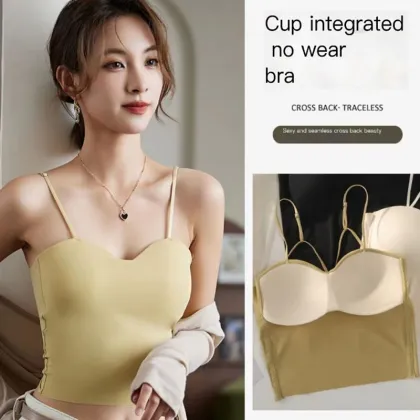 Ice Silk Scarless Adjustable Sling Strap One-Piece Chest Wrapper