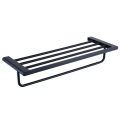 Rack de serviettes en acier inoxydable noir mat