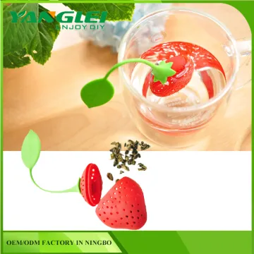 Cute Fantastic Strawberry Design Silicone Tea Infuser Strainer
