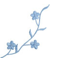 Plum Blossom Flower Applique Clothing Embroidery Patch