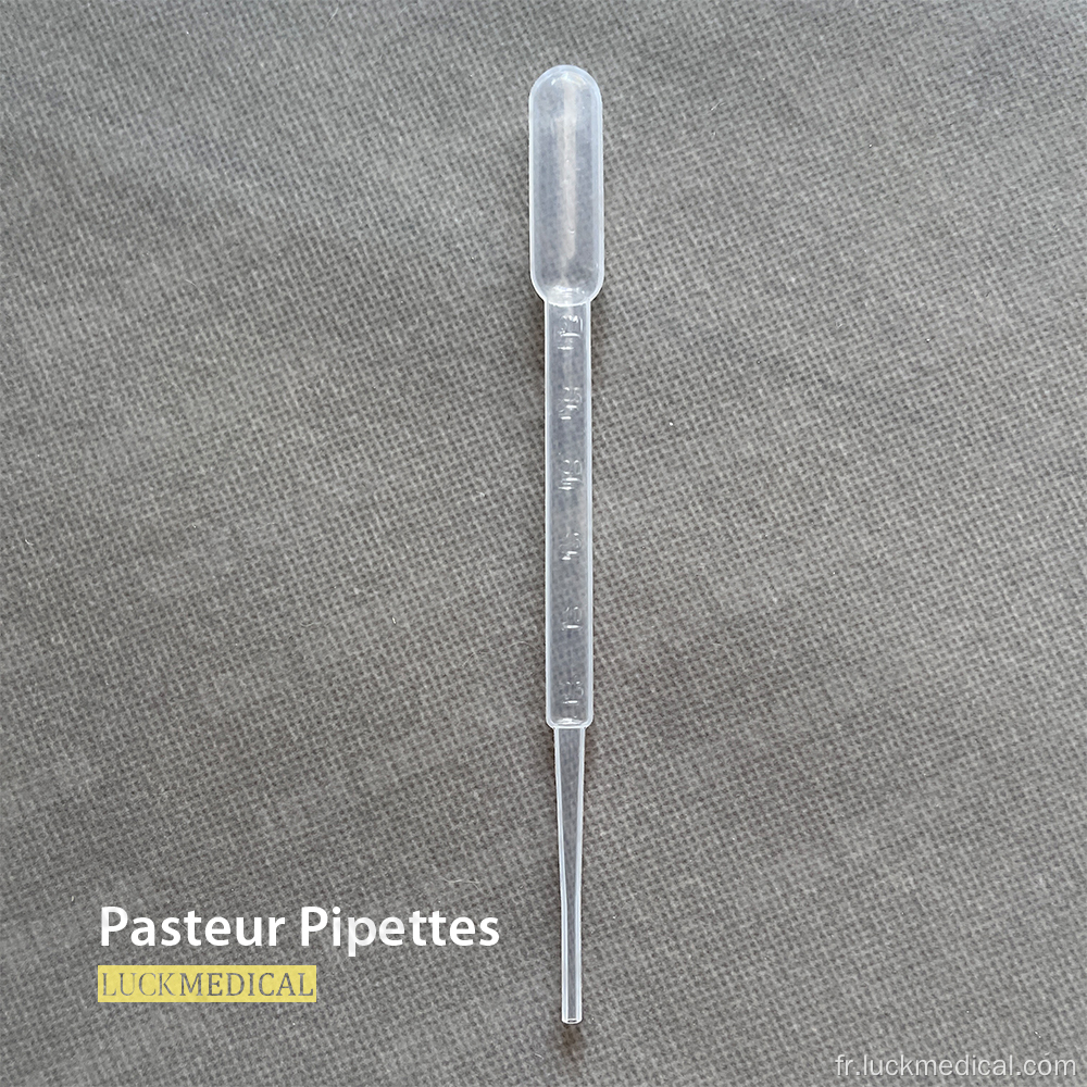 Pipettes pasteur en plastique Pipettes de pasteur