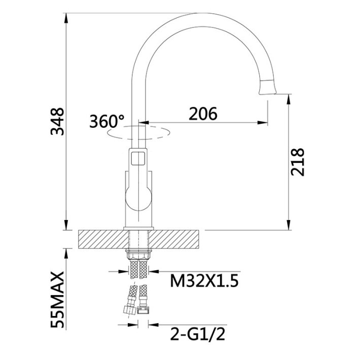 Sleek Single Lever Faucet for Modern Kitchens