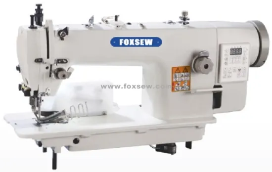 Direct Drive Top and Bottom Feed Lockstitch Machine with Rear Cutter and Tape Binder