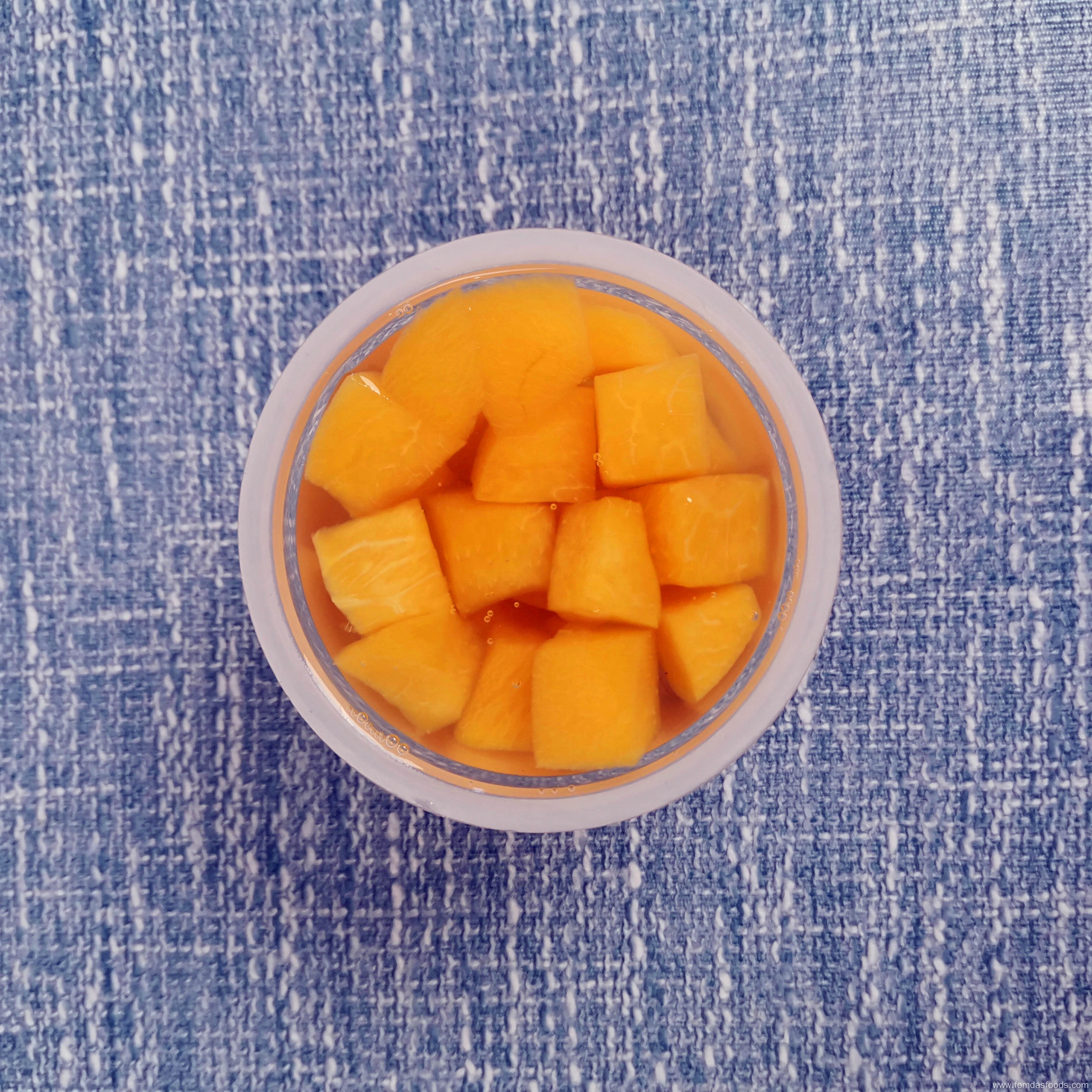 4oz IQF Yellow Peach Dices in Light Syrup