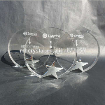 Crystal Circle Silver Star Award trophy MH-J0875