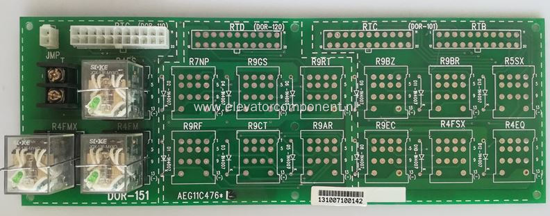 LG Elevator Relay PCB DOR-151