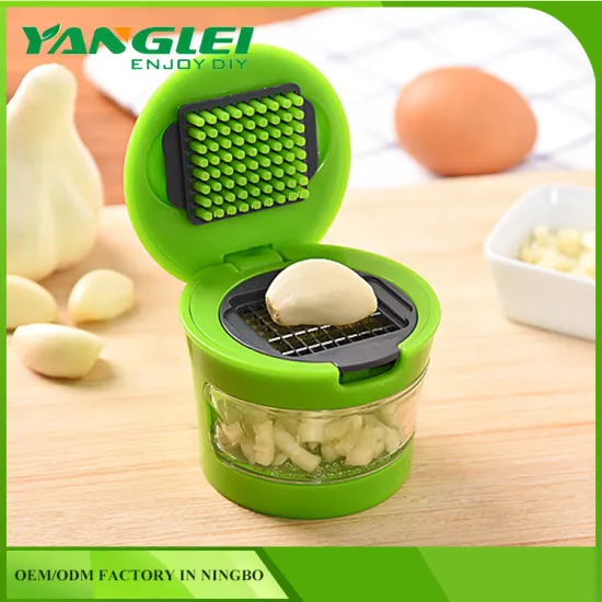 Garlic Chopper Plastic Stainless Steel Garlic Press Multi Functional Ginger Mashing Machine Kitchen Tools