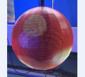 Пользовательский потолочный скроллинг сфера светодиодный видео мяч
