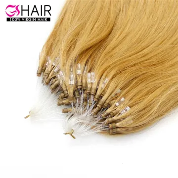 High-Quality Keratin Micro Loop Brazilian Remy Hair Extensions