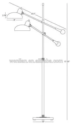 Vintage industry Style decoration lighting floor standing lamp