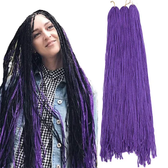 Straight Zizi Box Twist Crochet Hair Extension Roll ZiZi Box Braids Braiding Hair Solid Color Synthetic Fiber For Girls