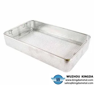 Disinfect perforated basket