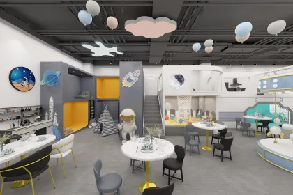 Indoor Play Equipment for Children: Parent-Child Restaurants and Whole House Design Playgrounds for Sale
