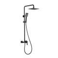 Metal Grey 3 Way Brass Exposed Rain Shower