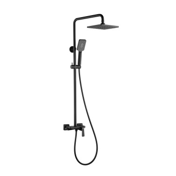 Metal Grey 3 Way Brass Exposed Rain Shower