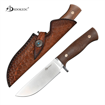 High Hardness D2 Steel Outdoor Survival Knife