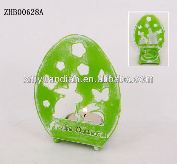 egg design metal candle holder