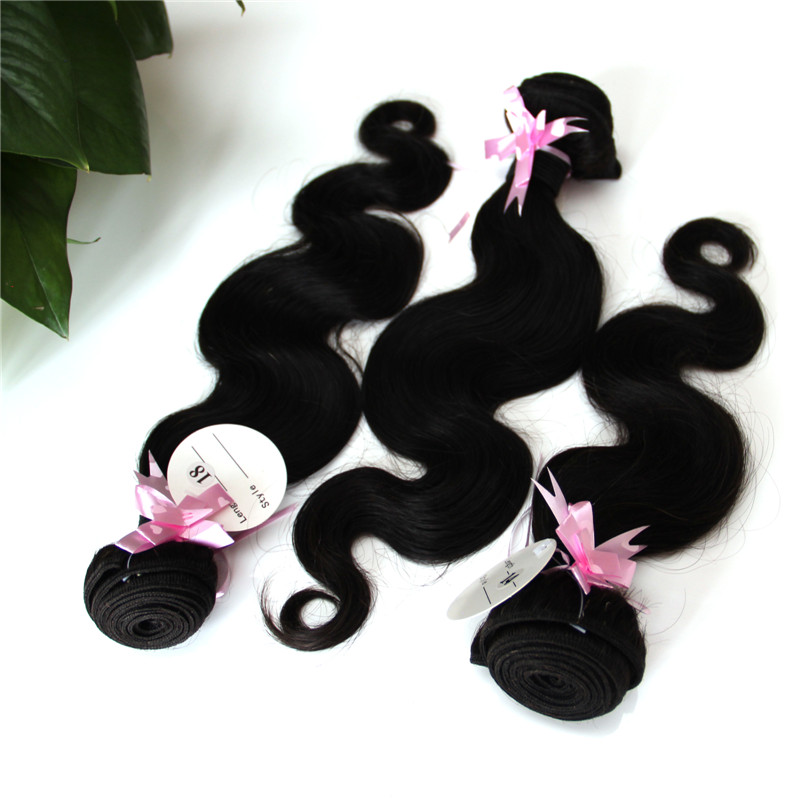 Unprocessed Peruvian Body Wave Virgin Hair Weave 100% Human Hair Extension 12-32