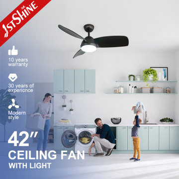 1stshine LED Ceiling Fan with DC Motor, 42" Plastic Blades, Light, and Remote