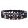 Pulsera de cuentas negras 2PCS