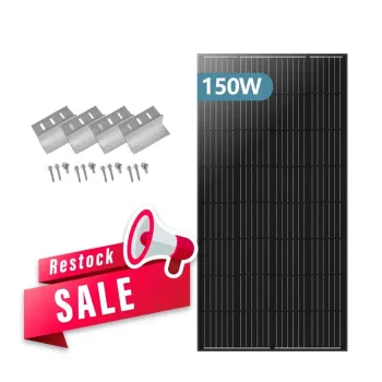 Full Black Mono-crystalline Solar Panels 12V 100W and Other Wattages