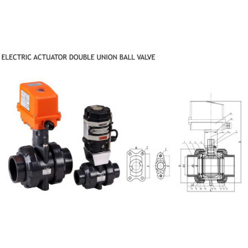 Aktuator listrik Double Uni Ball Valve