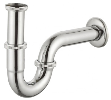 Modern Stainless Steel Basin P Trap ND021 - G 1 1/4 Inch Drain Strainer for European Sinks