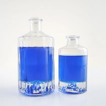 Best-Selling Glass Bottles: 500ml & 1000ml Mountain Spring Water/Soda/Whiskey with Cork