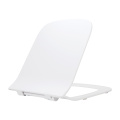 Asiento de inodoro blanco, asiento de inodoro de duroplast de forma cuadrada