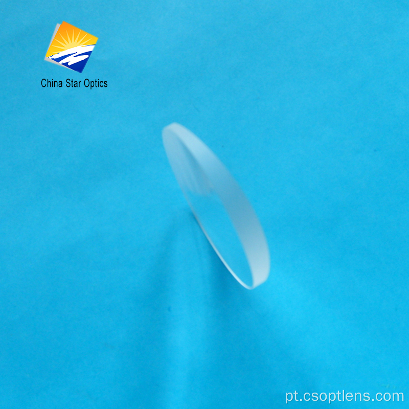 lente cilíndrica convexa plana-convexa de sílica fundida UV
