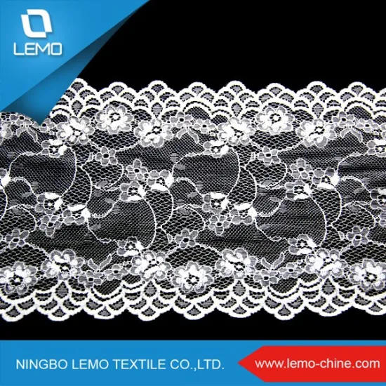 100% Nylon Lace Fabric For Lady Dress, French Voile Lace Fabric