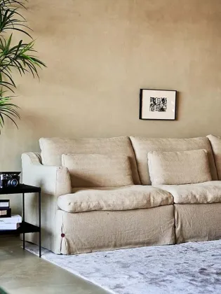 Stylish Cotton Linen Fabric Sofa