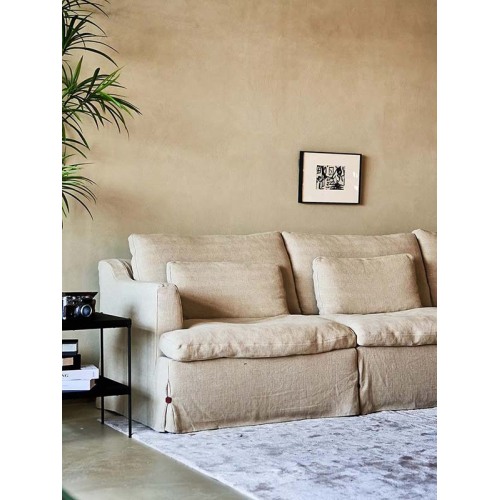 Стильный хлопковый льняный диван